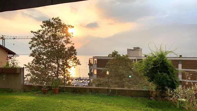 Ampio 5,5 con giardino e terrazza con affaccio sul lago a Brissago (11)
