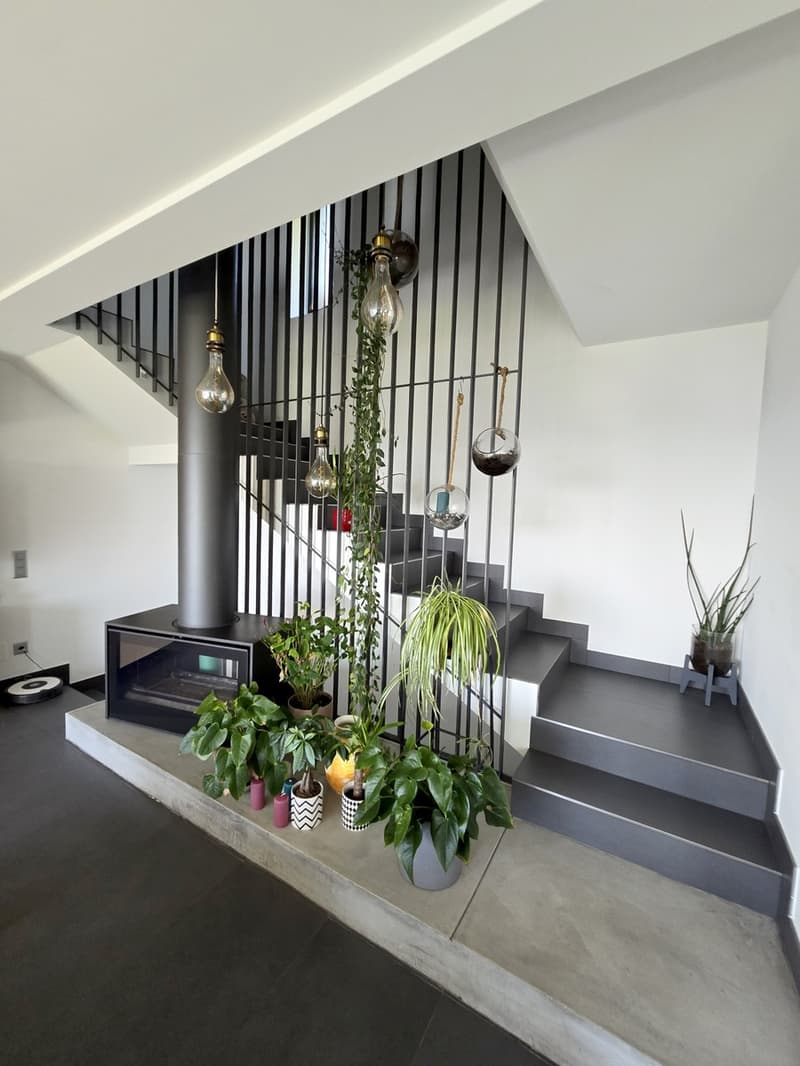 Lussuosa villa 4,5 con giardino, orto e vista aperta. (8)