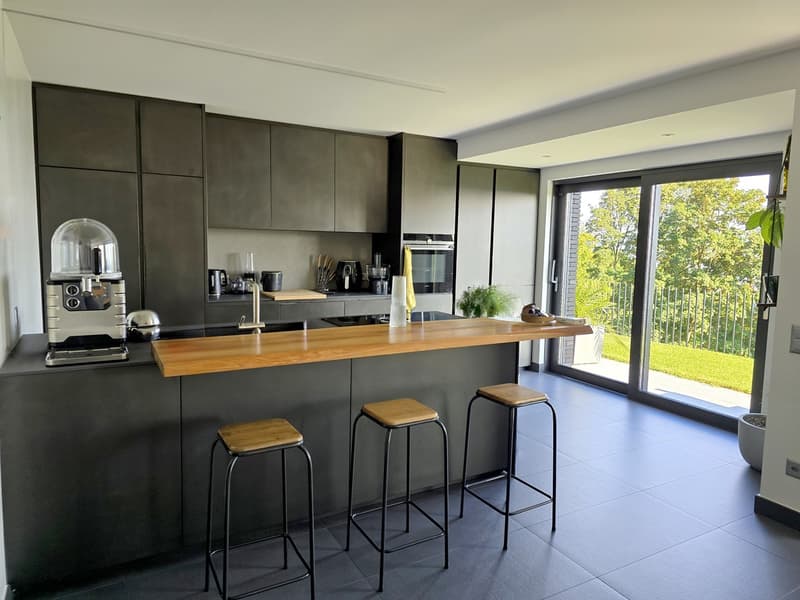Lussuosa villa 4,5 con giardino, orto e vista aperta. (6)