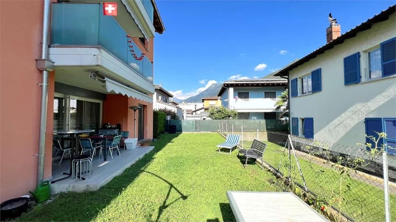 Bellissimo 4,5 in medio-alto standing con giardino privato a Cadenazzo (9)