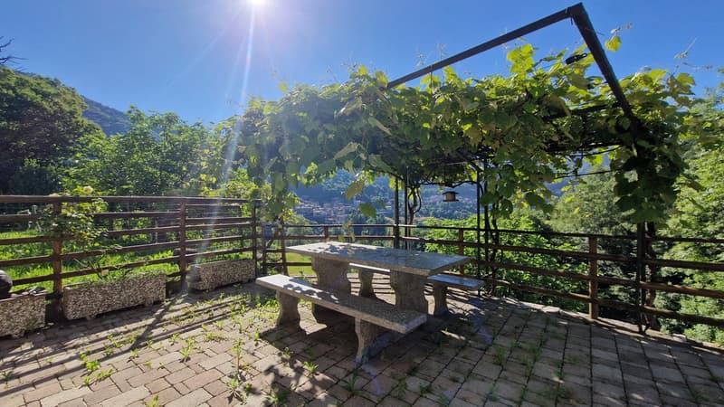 Casa ticinese 5,5 nella pace della natura con meraviglioso panorama. (2)