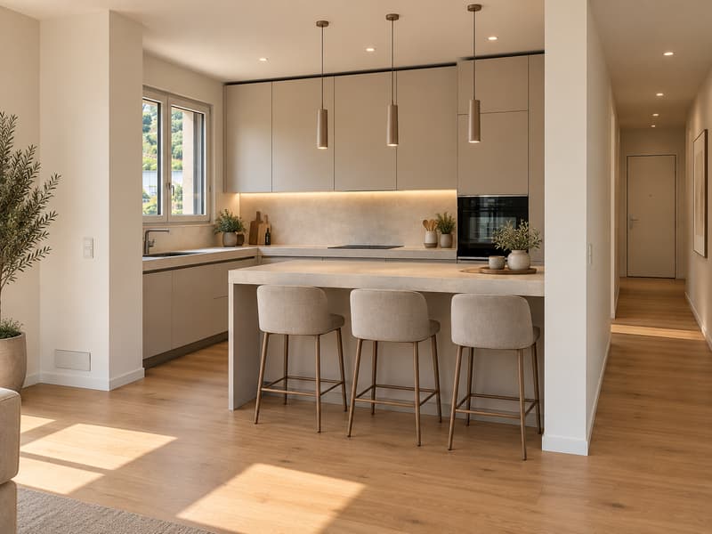 Prestigioso 5,5 ristrutturato in alto standing con terrazzo vista lago (8)