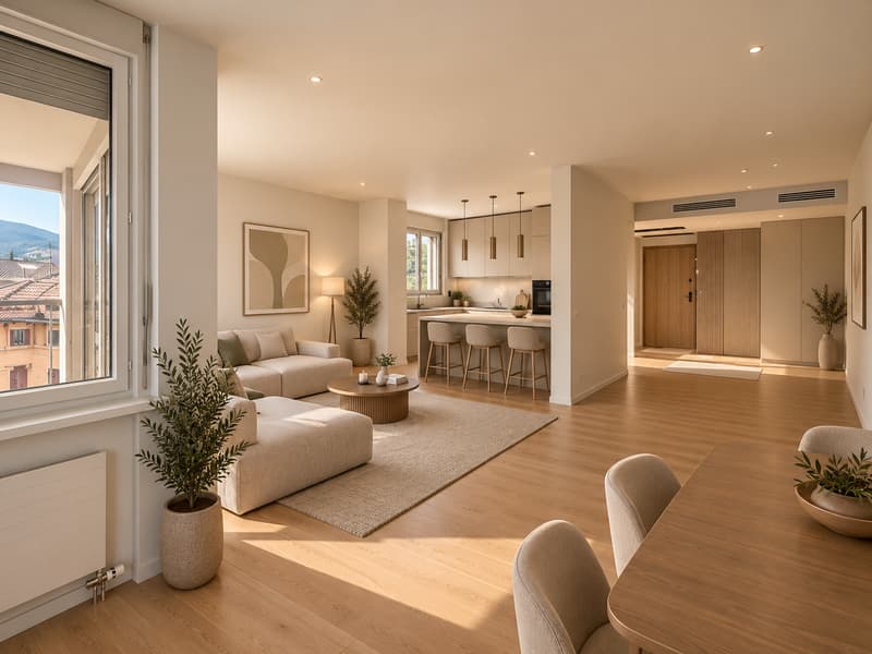 Prestigioso 5,5 ristrutturato in alto standing con terrazzo vista lago (13)