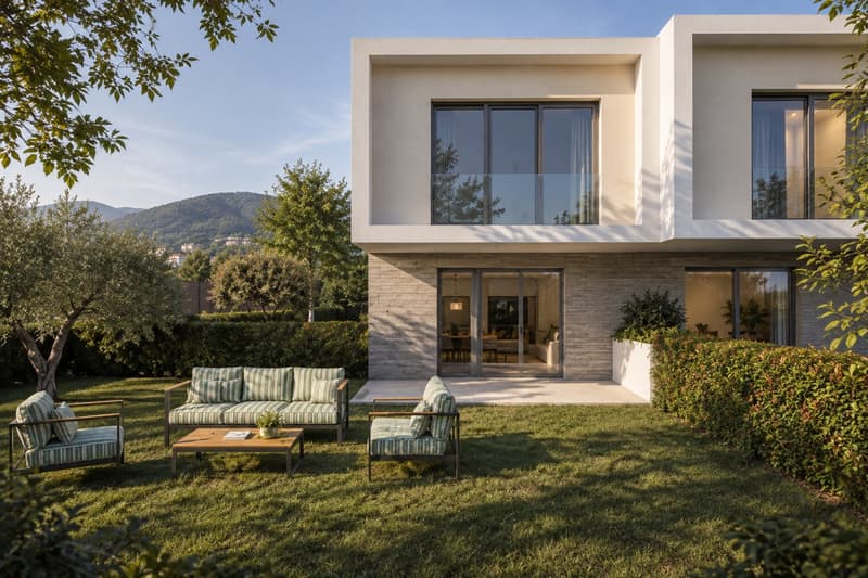 Nuova casa contigua 4,5 con giardino privato, terrazzo e piscina (3)