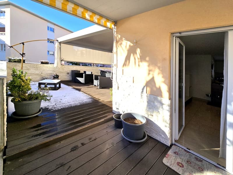 Raffinato 4,5 completamente ristrutturato con terrazza e camino. (14)