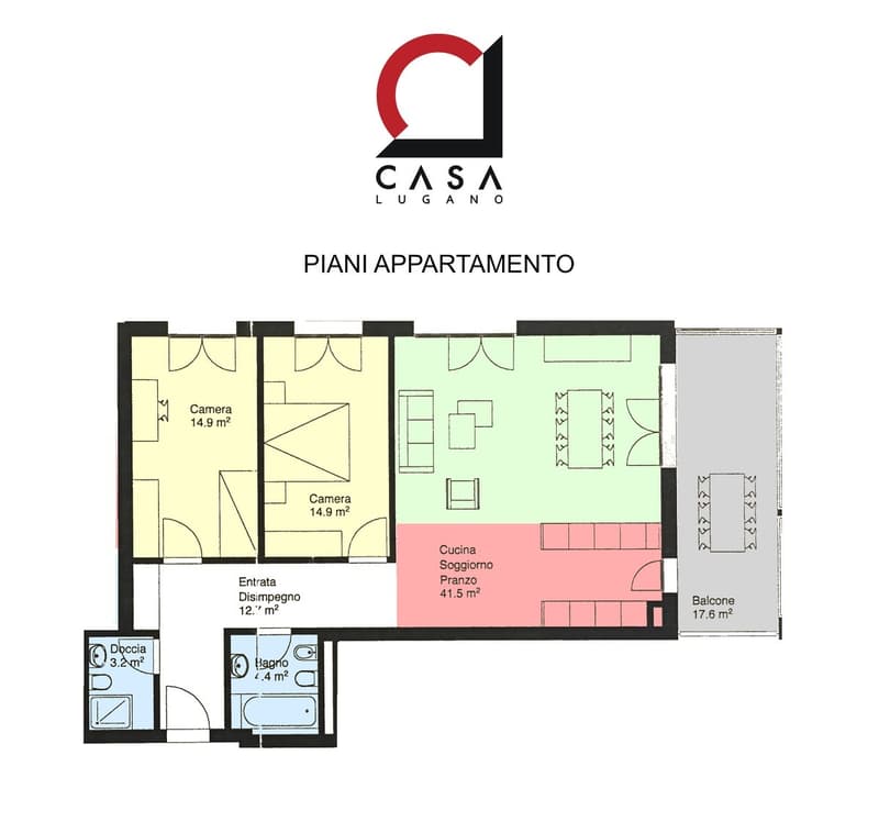 Bellissimo 3,5 in zona residenziale con terrazza coperta panoramica. (17)