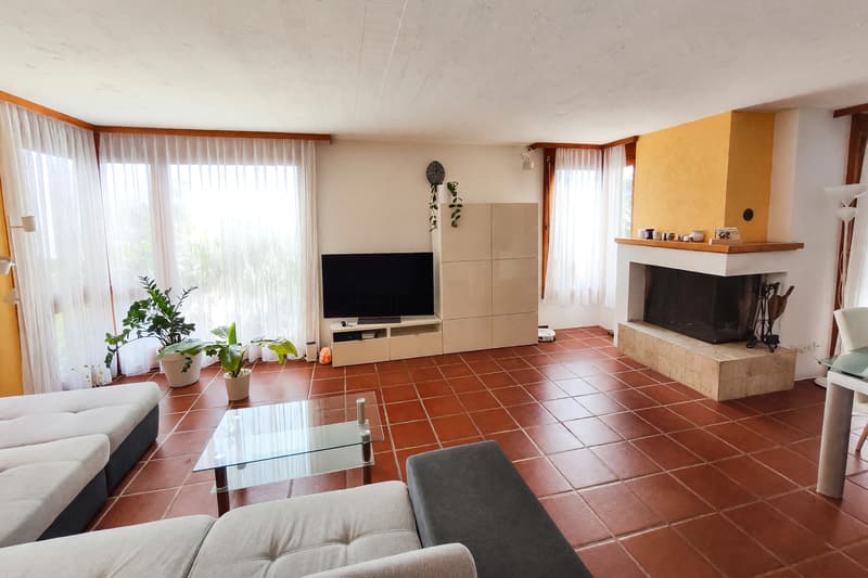 Villa unifamiliare 5,5 vista lago con giardino e camino (5)