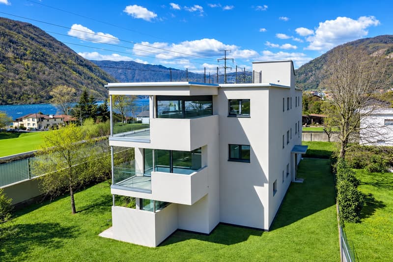 Duplex 3,5 vista lago con giardino e possibilità residenza secondaria (3)