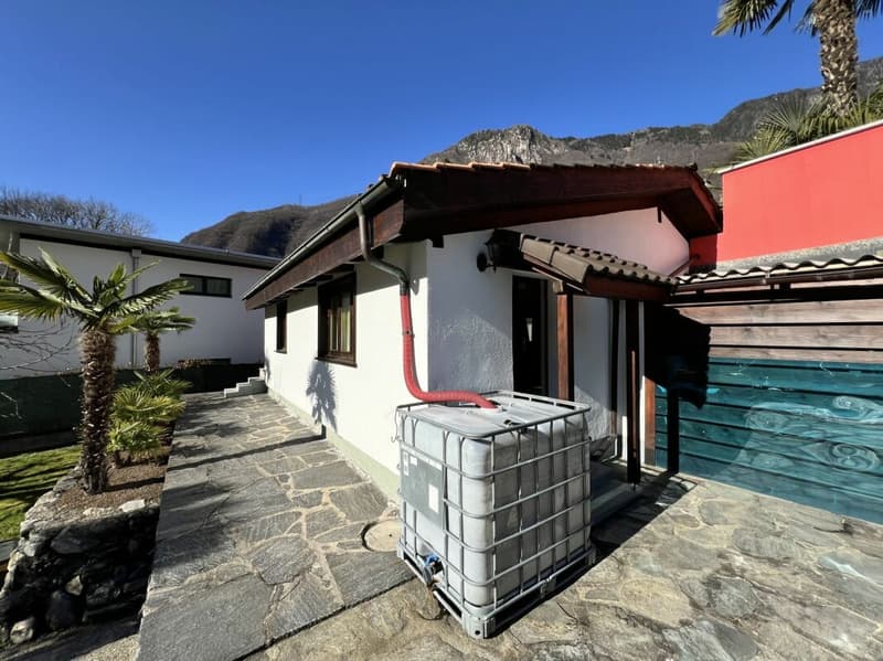 Prestigiosa villa bifamiliare con piscina, grottino, dépendance e garage con officina (19)