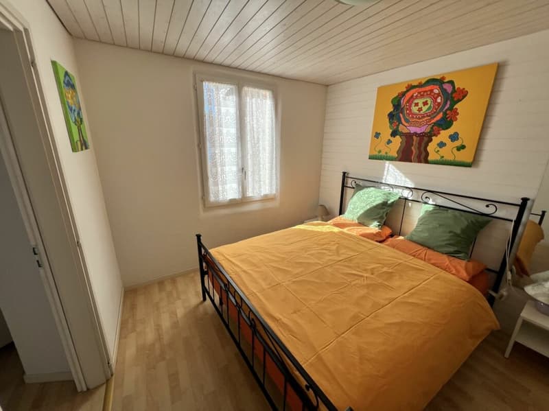 Casa bifamigliare a schiera centrale di 2 + 3.5 locali, con corte (13)