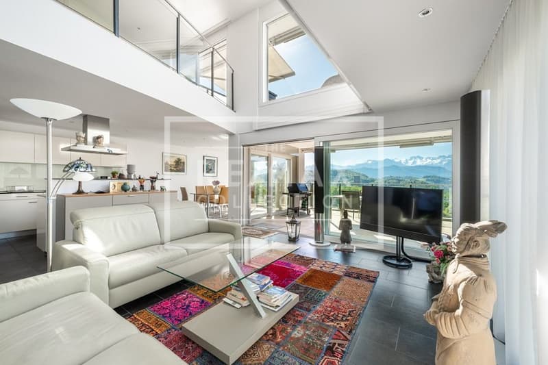 Attika-Feeling mit Pilatusblick: Exklusive 5½-Zimmer-Maisonettewohnung (1)