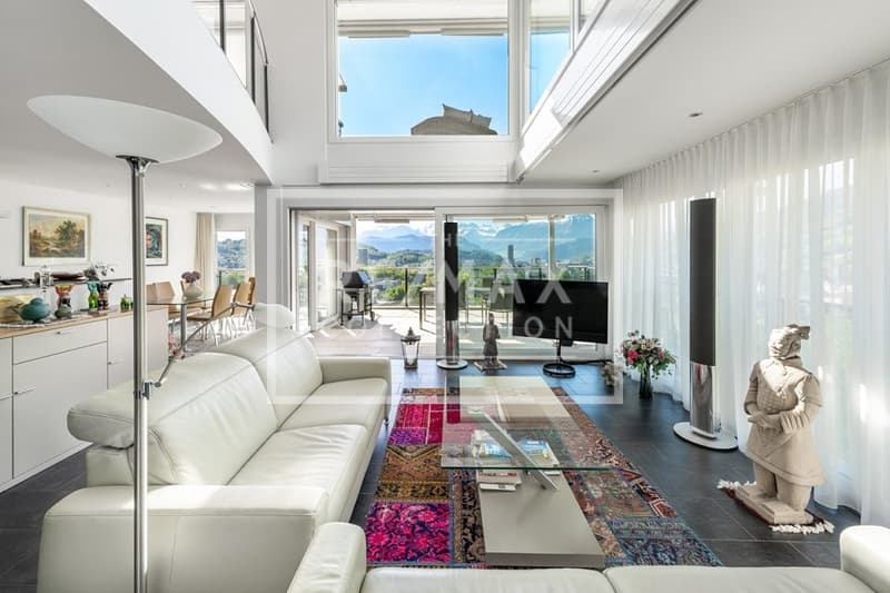 Attika-Feeling mit Pilatusblick: Exklusive 5½-Zimmer-Maisonettewohnung (8)