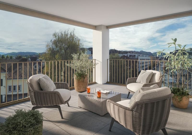 Grosszügige 4.5-Zimmer-Neubauwohnung 130 m² im Herzen von Sursee (1)