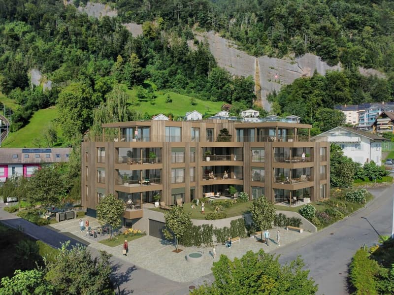 «Felice» Vitznau - 4½-Zimmer-Gartenwohnung mit grosszügigem Aussenbereich (1)