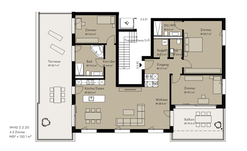 Nach Erstbezug - Moderne 4.5-Zimmerwohnung Attika im Herzen von Uffikon (11)