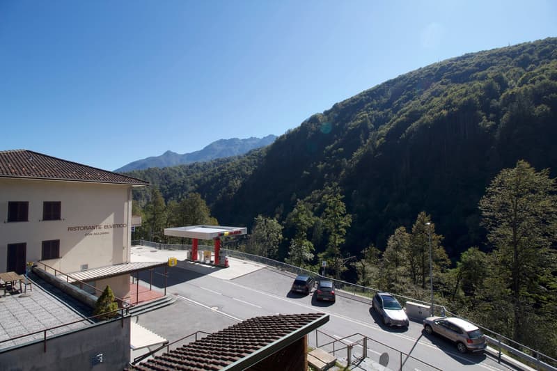 Vista esterna da balcone cucina