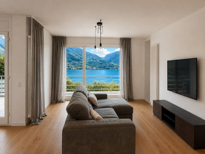 Esclusiva casa vista lago tra Morcote e Figino (6)