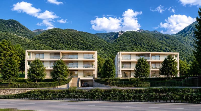 Terreno edificabile con vista panoramica a Melano (2)