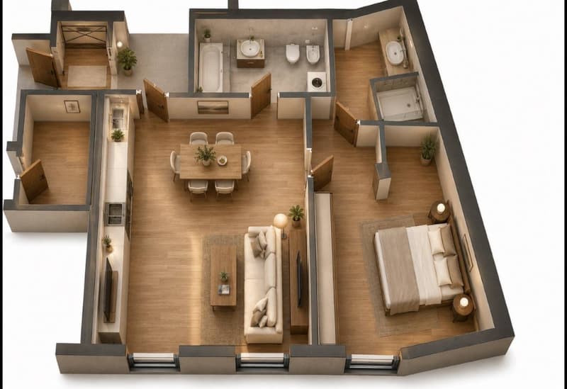 Moderno appartamento di 2.5 locali a Lugano – Via Zurigo 32 (7)