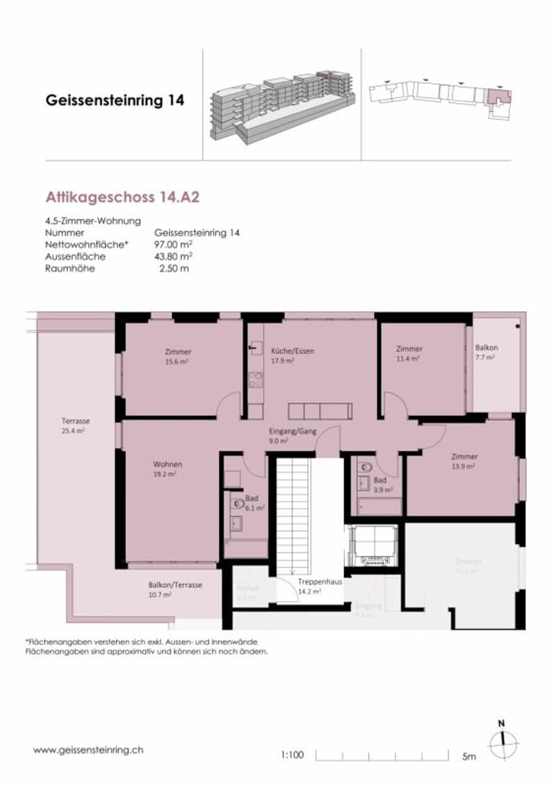 Wunderschöne 4.5 Zimmer-Attikawohnungen in der Neustadt (8)