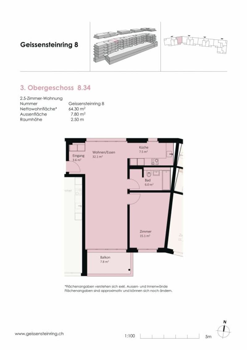 Moderne 2.5-Zimmerwohnung in der Neustadt Luzern (5)