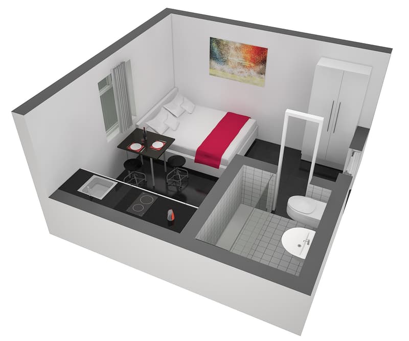 Charmantes möbliertes Studio für bis zu 2 Personen im Zentrum der Neustadt (6)