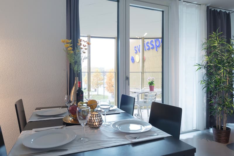 Moderne, möblierte 2-Zimmer-Wohnung mit Balkon in Luzern (11)