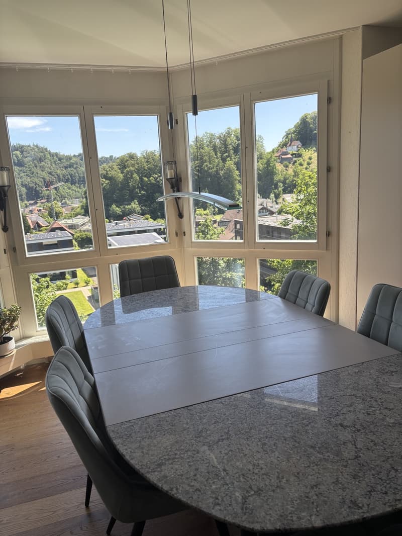 Grosszügige Wohnung an sonniger und ruhiger Lage in Willisau mit wunderschöner Aussicht (5)