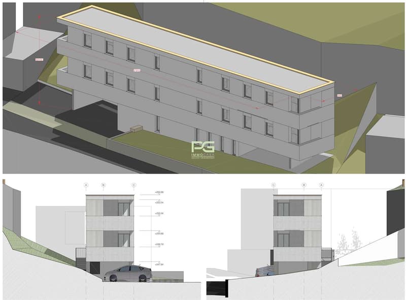 Terreno edificabile con progetto approvato per 4 moderni appartamenti (2)