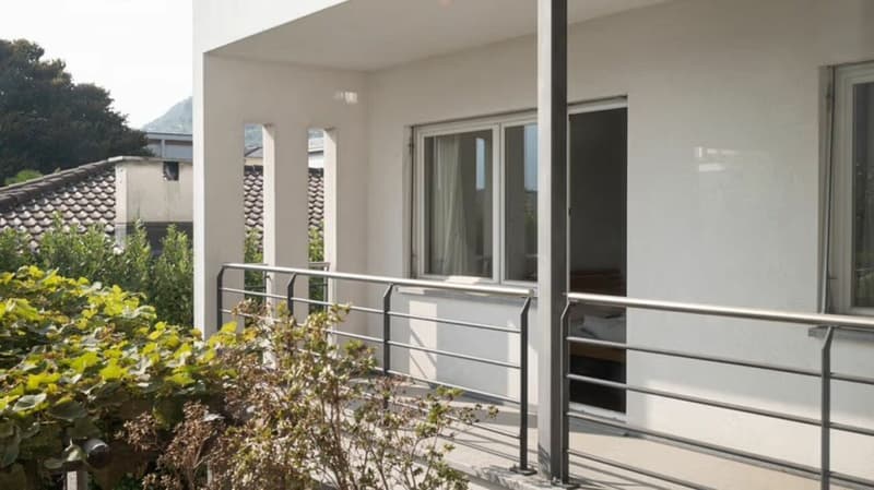 Splendida bifamigliare con piscina - Sementina (11)