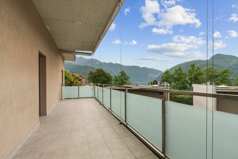 Splendido Attico vista lago Melide (5)