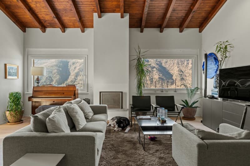 Esclusiva Casa immersa nella natura vista lago a 180° (5)