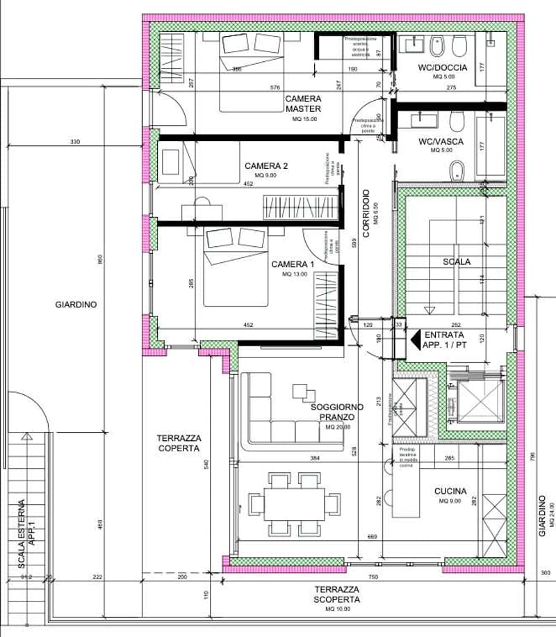 Manno - 4.5 locali con giardino in costruzione (5)