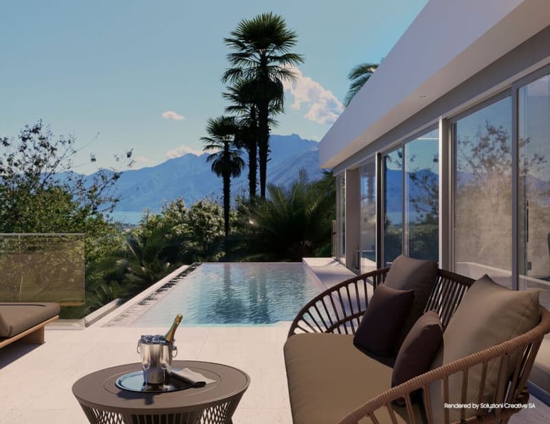 Villa da sogno in posizione unica con imprendibile vista lago, wellness e piscina (1)