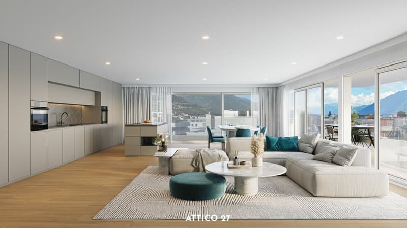Vivi il lusso a Locarno - Prestigioso attico 4.5 locali in centro (auch Zweitwohnsitz) (2)