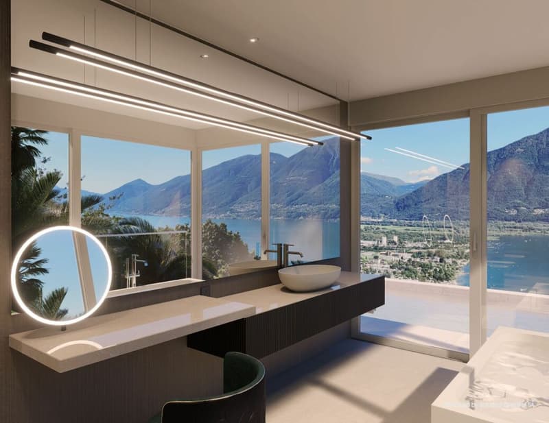 Zweitwohnsitz - Villa da sogno in posizione unica con imprendibile vista lago, wellness e piscina (10)
