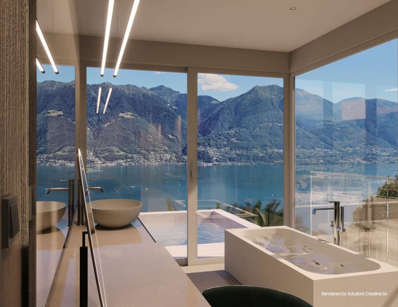 Zweitwohnsitz - Villa da sogno in posizione unica con imprendibile vista lago, wellness e piscina (11)