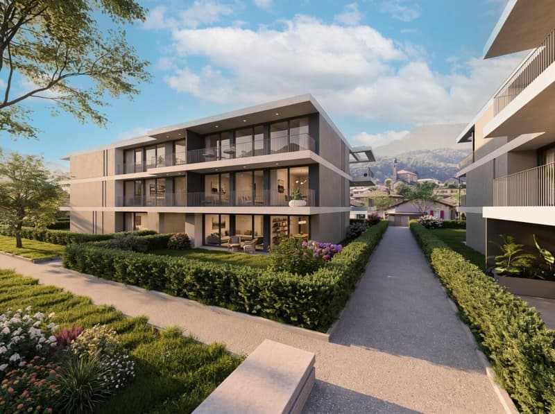 Raffinato 4.5 Locali - Comfort e qualità nel verde di Losone (auch Zweitwohnsitz) (2)