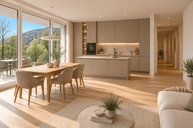 Raffinato 3.5 Locali - Spazio e benessere nel verde di Losone (auch Zweitwohnsitz) (4)