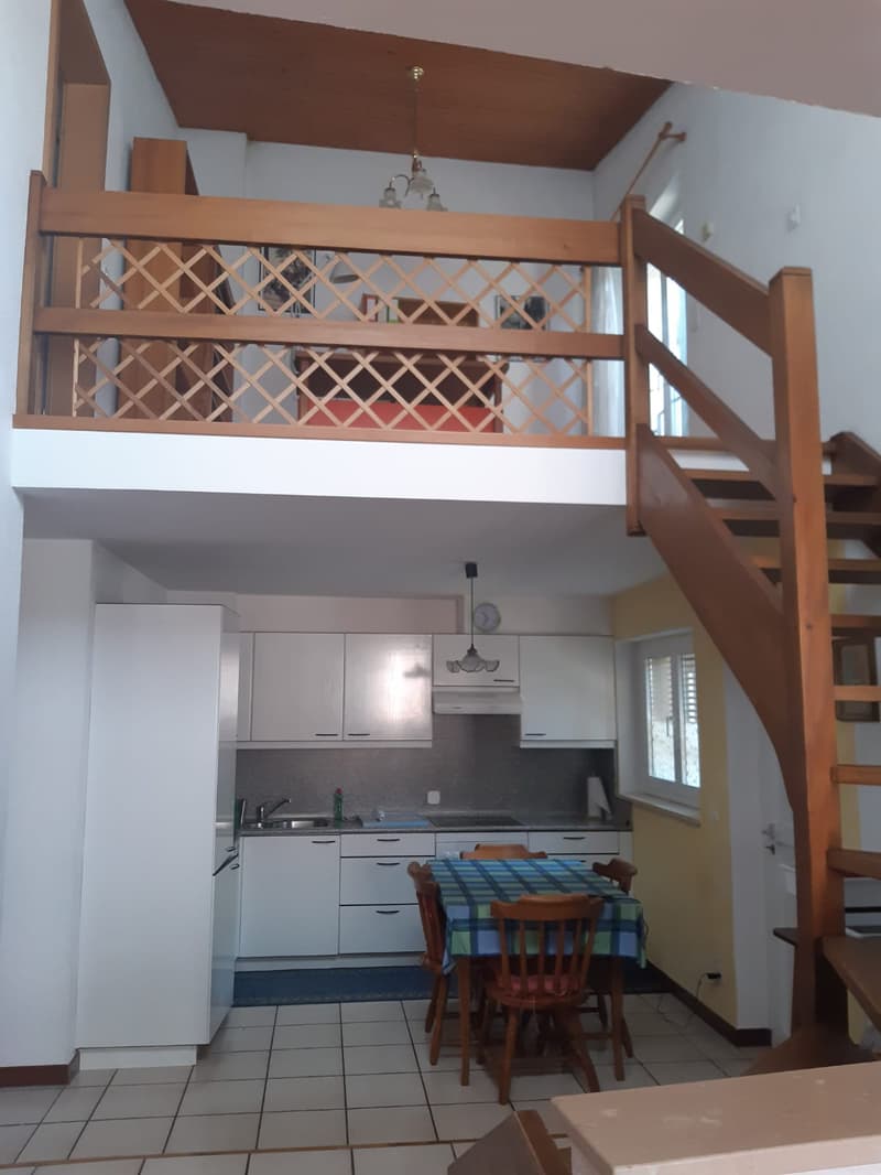 Duplex in locazione con 2 camere e studio – Cadro (17)
