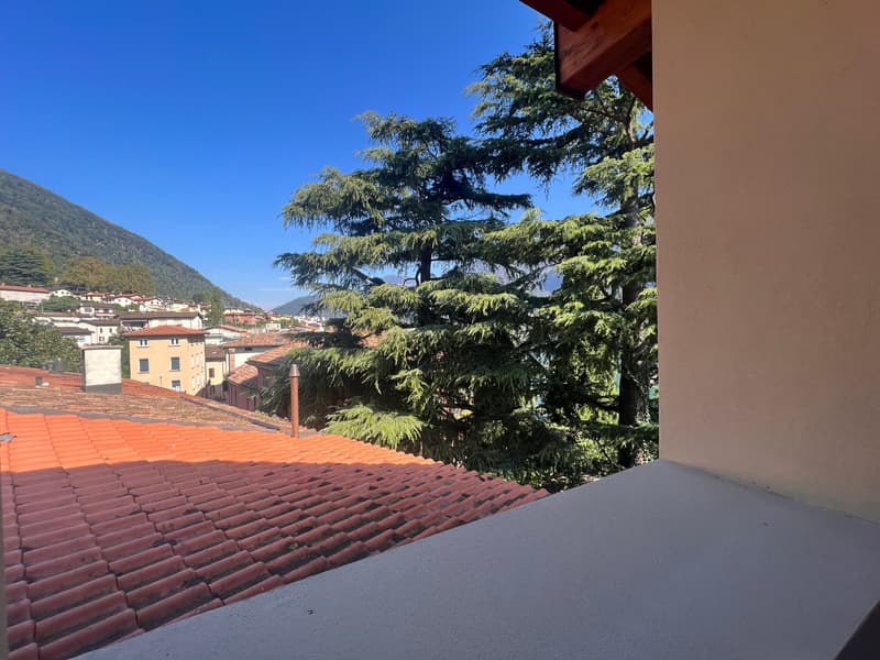 Riva San Vitale CENTRALISSIMO E FRONTE LAGO, ATTICO in perfetto stato (23)