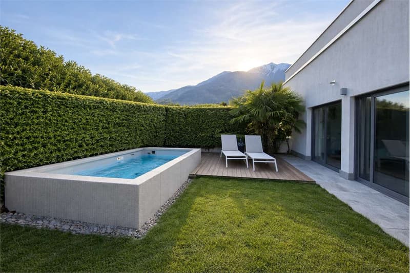 Elegante appartamento 5 locali con giardino privato a Bironico (6)