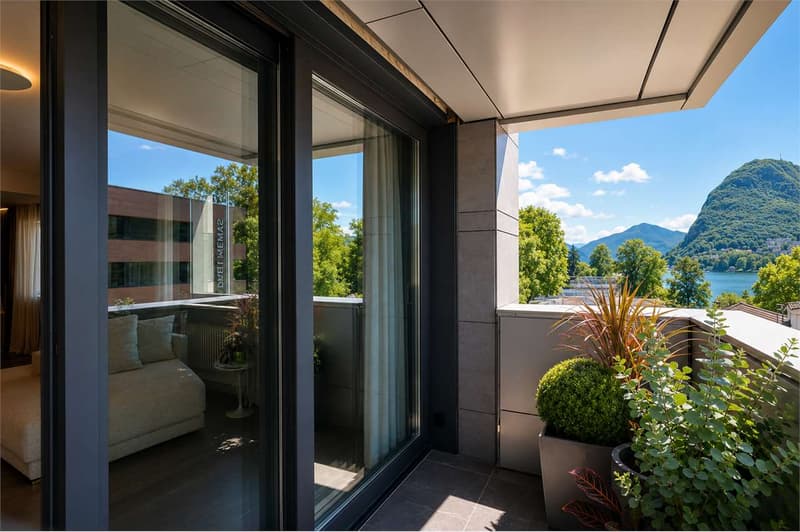 CASA SECONDARIA A LUGANO - Elegante 3,5 locali di fronte al Parco Cian (5)