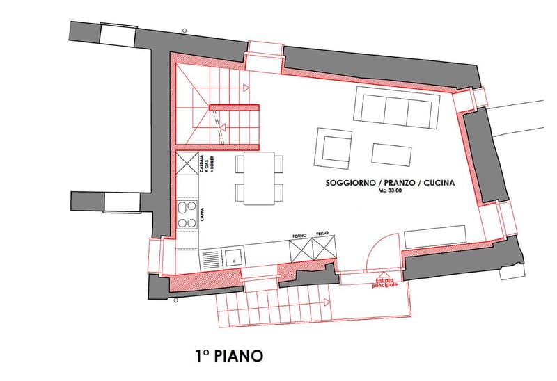 Casa di nucleo ristrutturata a Bissone (11)