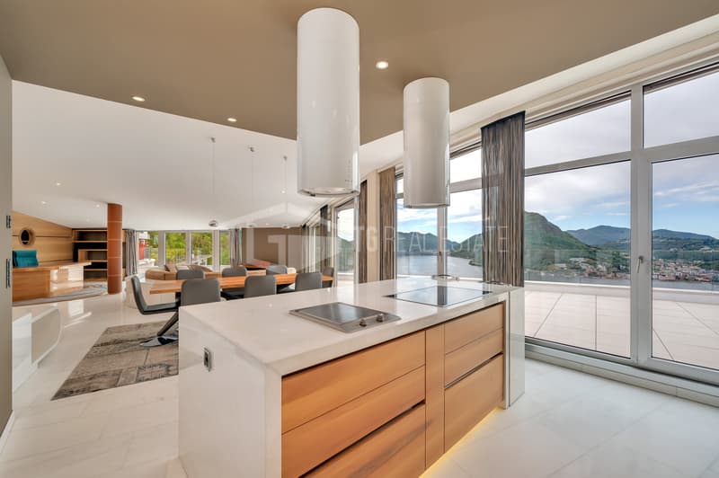 Prestigioso Attico Duplex con Vista Lago  a Aldesago (13)