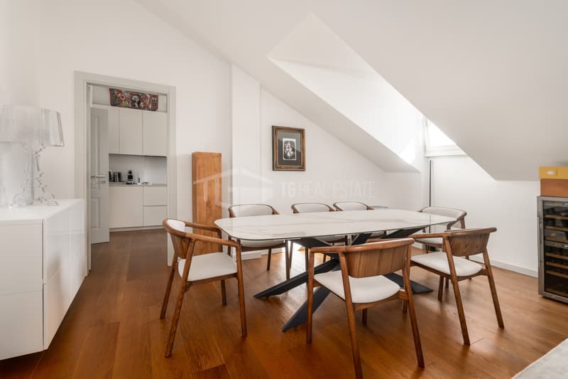 LUSSO E COMFORT : ATTICO 6.5 LOCALI CON VISTA PANORAMICA SU LUGANO (9)