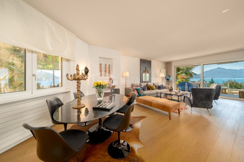 ELEGANZA CONTEMPORANEA CON VISTA LAGO A CASTAGNOLA. 3,5 LOCALI (4)