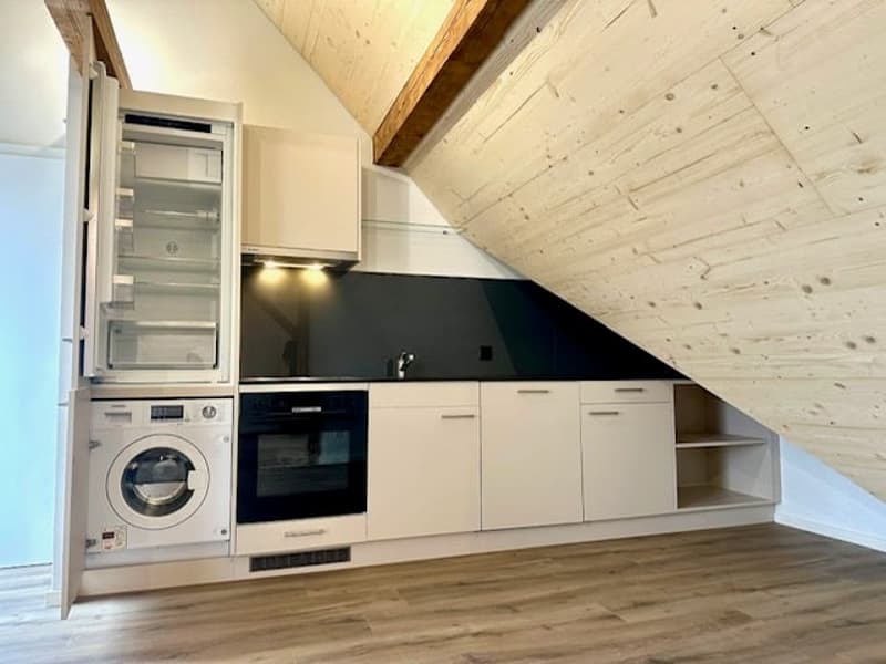 Erstbezug Charmante Loft-Dachwohnung mit grossem Balkon an ruhiger Lage mit schönem Innenhof (7)