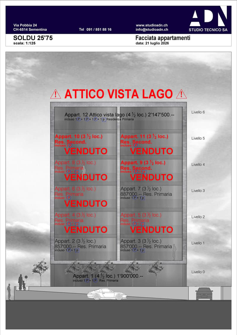 "SOLDUNO VENDESI APPARTAMENTI ALTO STANDING da 3.5 e 4.5 LOC." (14)