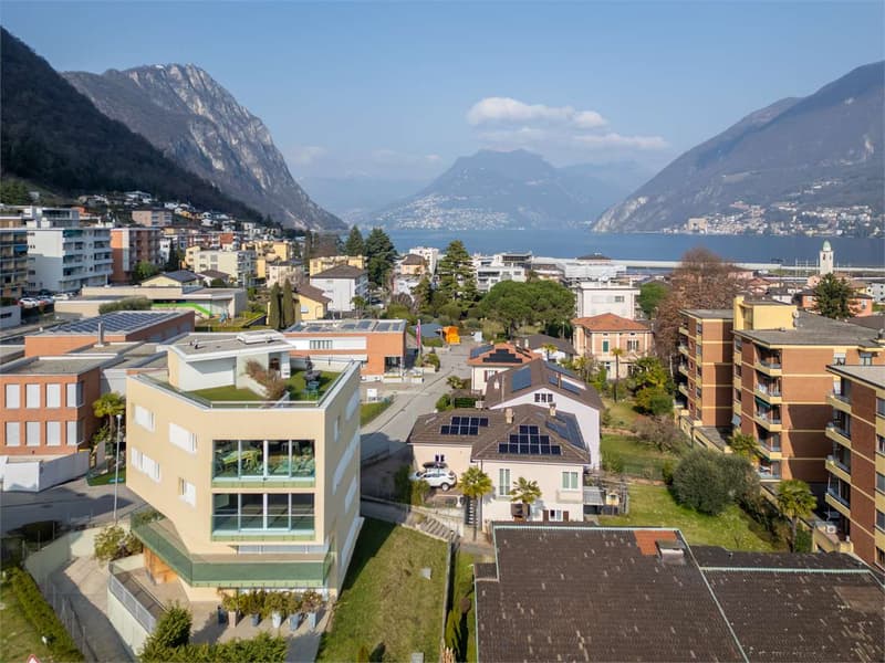 Melide - moderno 4.5 loc. con vista lago e roof-top (12)